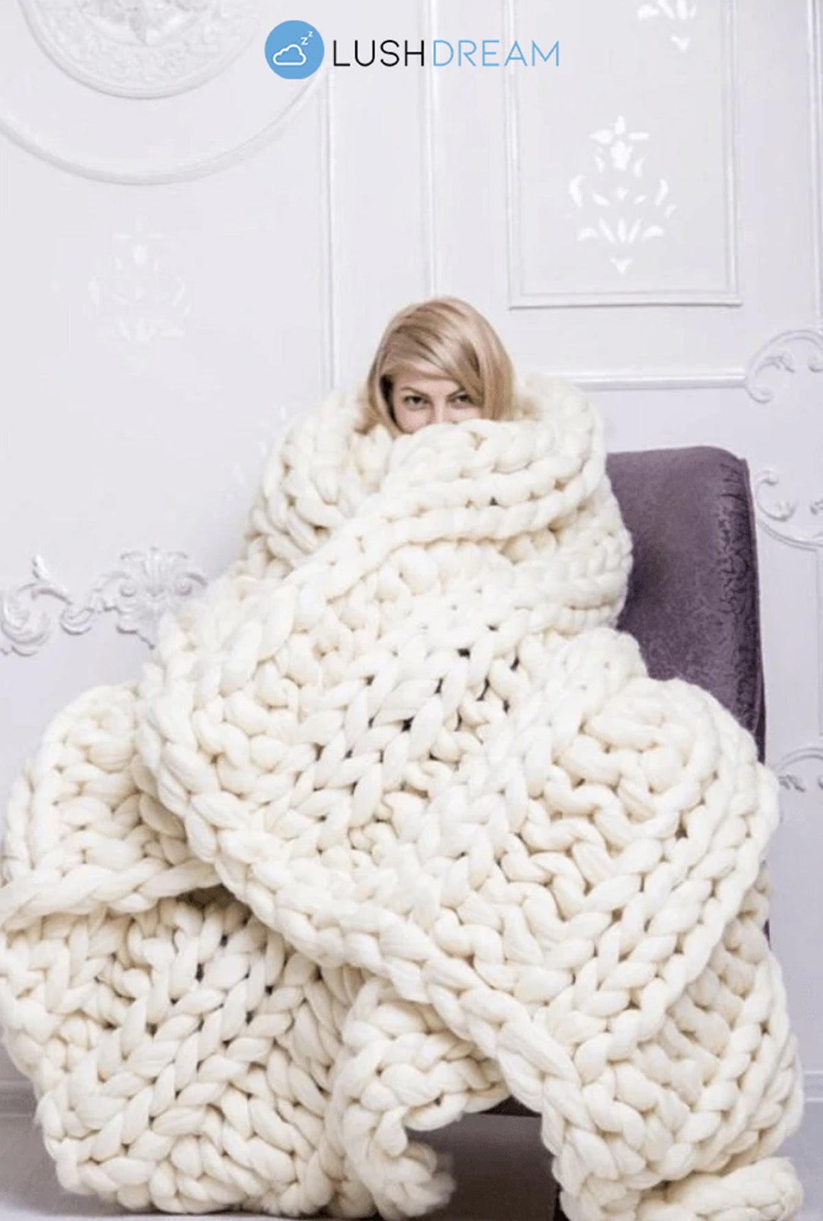 Lushdream™ große Strickdecke