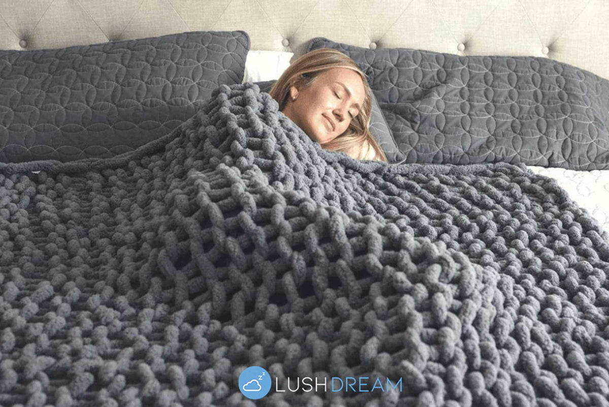 Lushdream™ große Strickdecke
